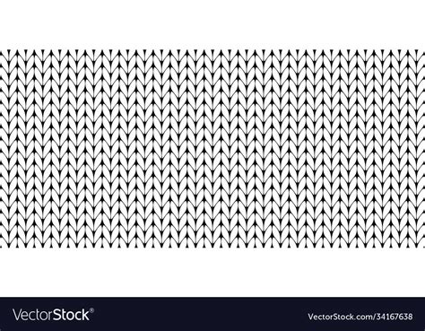 Black knit wool texture seamless pattern Vector Image