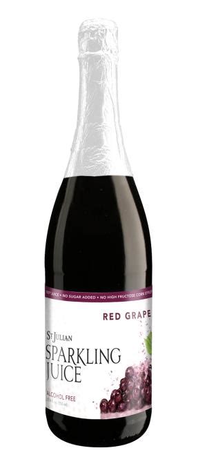 LivingWell | ST JULIAN WINERY ST JULIAN SPARKLING RED GRAPE JUICE - 25.4 OZ - NON-ALCHOLIC