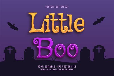 Little Boo Text, editable font effect