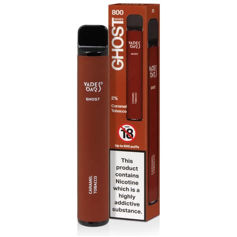 Caramel Tobacco Vapes Bars Ghost 800 Disposable Vape