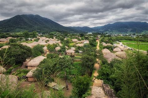 Naganeupseong Nagan Folk Village In Suncheon, Korea Stock Image - Image ...