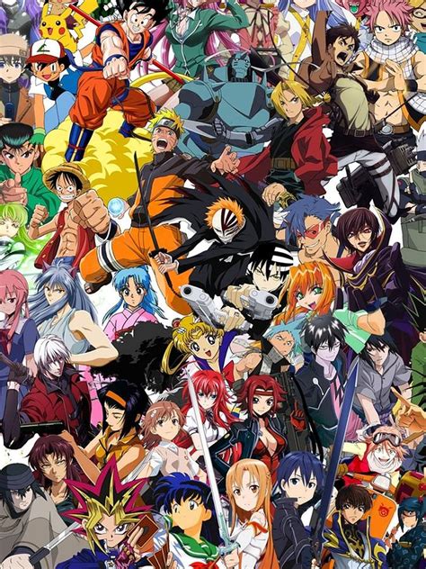 Greatest Anime Collage Poster Digital Art by Jeffery Hampton | Fine Art ...