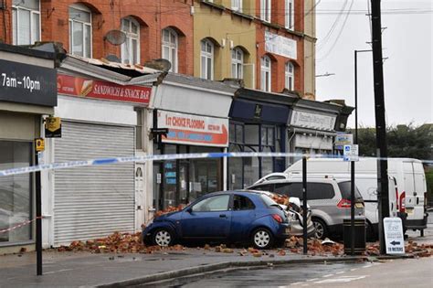 UK storm damage: Manchester, London, Wales hit by 70mph winds - pictures | Weather | News ...