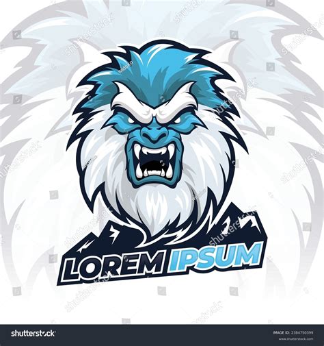 Yeti esport mascot logo design, Yeti mythology - Royalty Free Stock Vector 2384750399 - Avopix.com