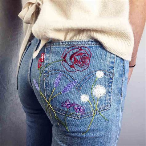 Embroidery On Clothes Near Me Rose Hand Embroidered T-shirt Unusual Floral - Hobby Explorer Globe