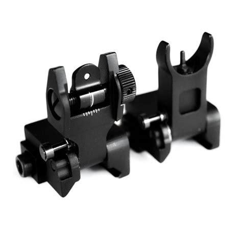 AR-15 Flip Up Iron Sights | BUIS from AT3 Tactical