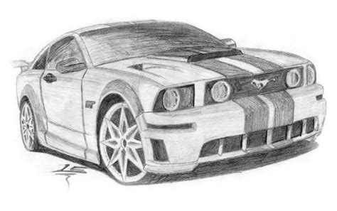 Pencil Car Drawing Sketch - Drawing Skill