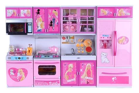 Buy DYOMNIZYBarbie Dream House Kitchen Set Light & Sound for Kids ...