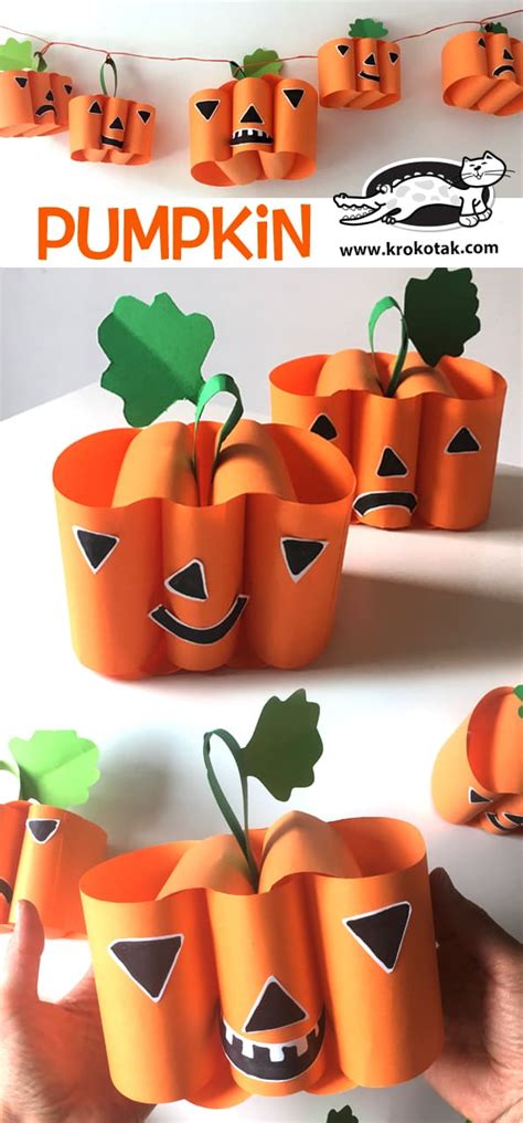 7 Halloween Kids Pumpkin Arts & Crafts - diy Thought