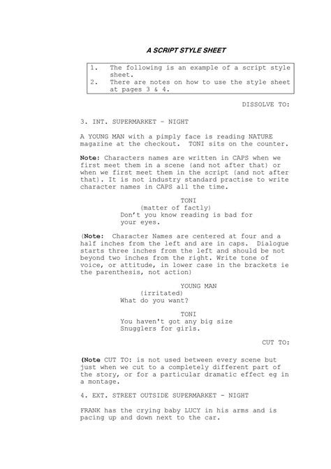 Screenplay Template For Word Collection - Riset