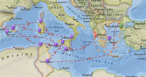 An Interactive Map of Odysseus' 10-Year Journey in Homer's Odyssey | Open Culture