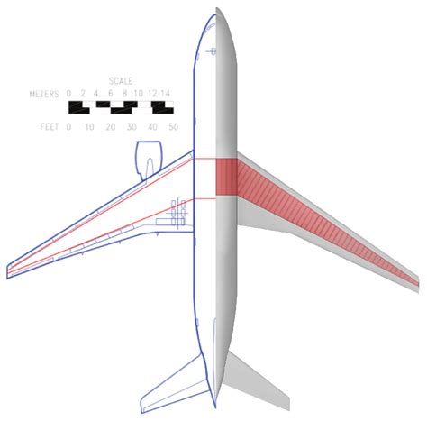 Boeing 777 (Left) and CRM (right). The CRM has a slightly smaller area... | Download Scientific ...