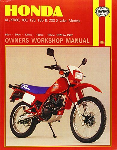 Honda XL/XR with 80cc through 200cc engines 1978-1987 Repair Manual - Bateman Books