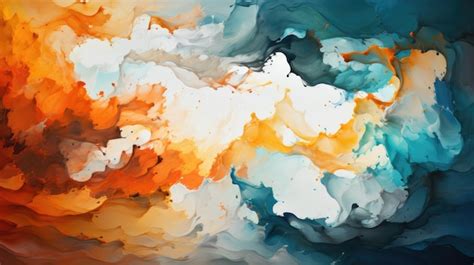 Premium AI Image | Colorful Abstract Paint Splash Background Created by AI