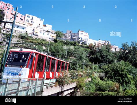 Italy Isle of Capri Funicular Railway Stock Photo: 4502873 - Alamy