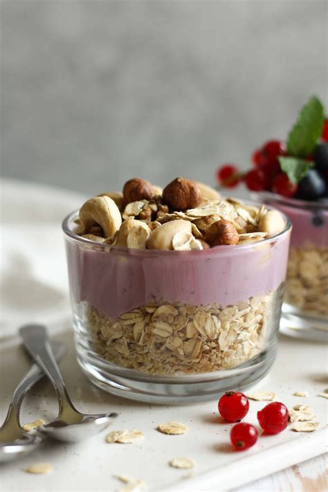 Granola Yogurt Breakfast Trifle (vegan, high-protein) | The Green Loot