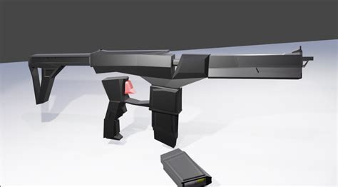 Low poly gun Free 3D Model - .obj - Free3D