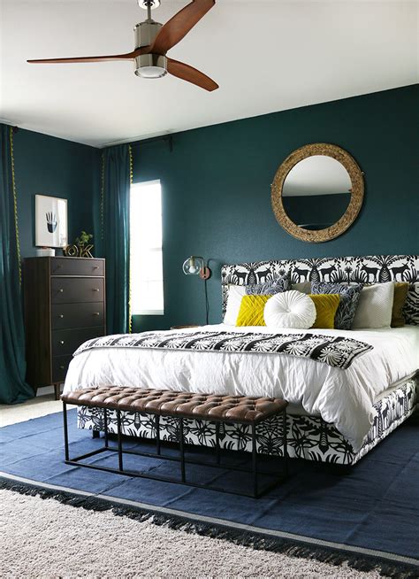 Dark Teal Bedroom Reveal - Persia Lou