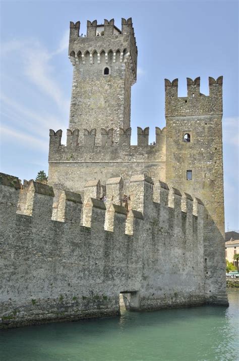 The castle of Sirmione editorial photo. Image of tower - 44158131