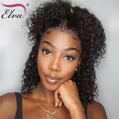 Aliexpress.com : Buy Elva 360 Lace Frontal Wig Curly Lace Front Human Hair Wigs Brazilian Remy ...