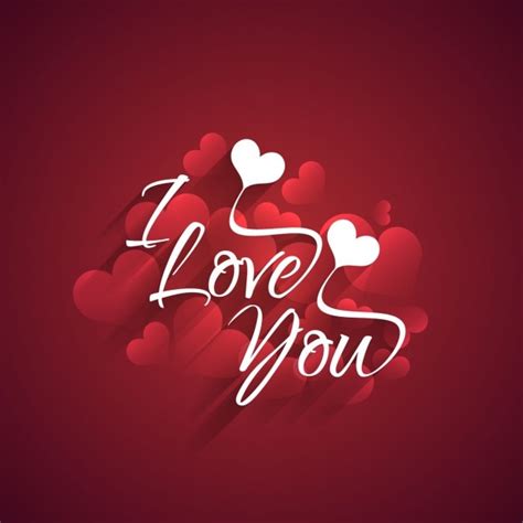 Free Vector | I love you card