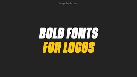 Best Bold Fonts For Logos - Graphic Pie