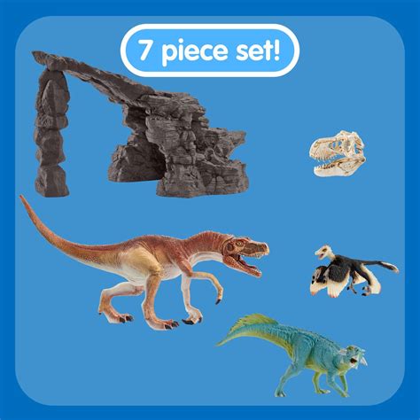 Dinosaur Set with Cave Playset - Entertainment Earth