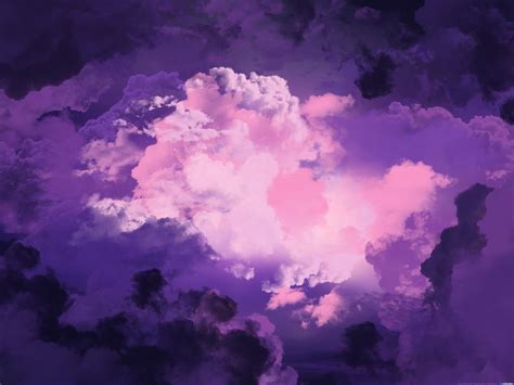 Two magical purple sky backgrounds | PSDGraphics