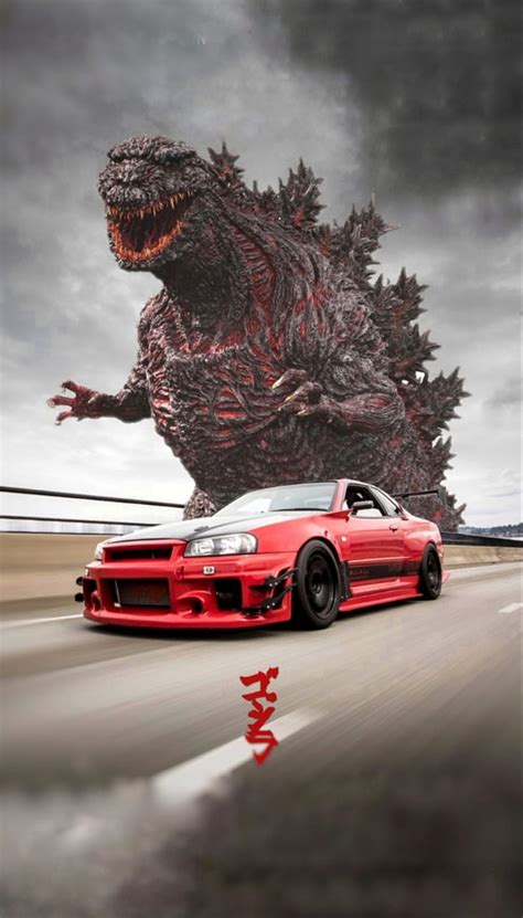 Skyline R34 Godzilla Wallpaper