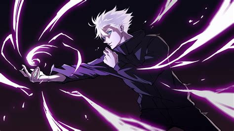 Satoru Gojo Hollow Purple from Jujutsu Kaisen Anime Wallpaper 4k HD ID:7688