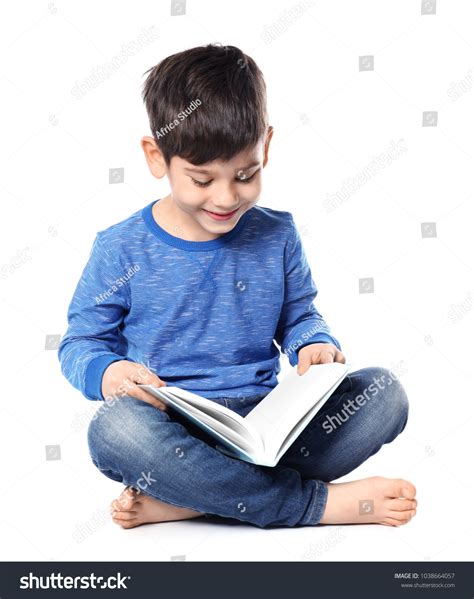 Cute Little Boy Reading Book On Stock Photo 1038664057 | Shutterstock