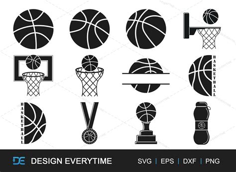 Basketball Silhouette SVG Bundle Graphic by DesignEverytime · Creative Fabrica