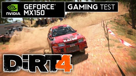 GeForce MX150 Gaming Test - DiRT 4 || Xiaomi Notebook Air 13 - YouTube