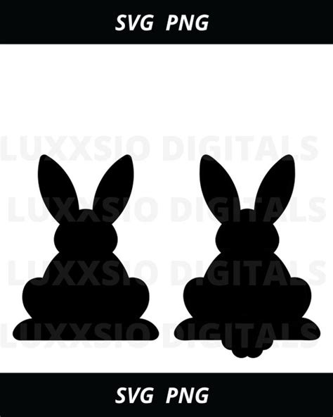 Bunny Silhouette Svg Rabbit Svg Digital Files Svg Png - Etsy Canada