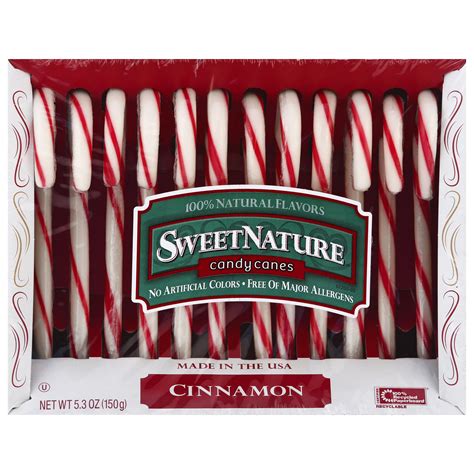 Sweet Nature Cinnamon Flavor Candy Canes - Shop Candy at H-E-B