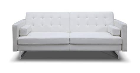 Whiteline Modern Living White Giovanni Faux Leather Contemporary Sofa ...