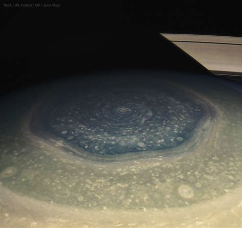 Saturn’s north polar hexagon: narrow view | The Planetary Society