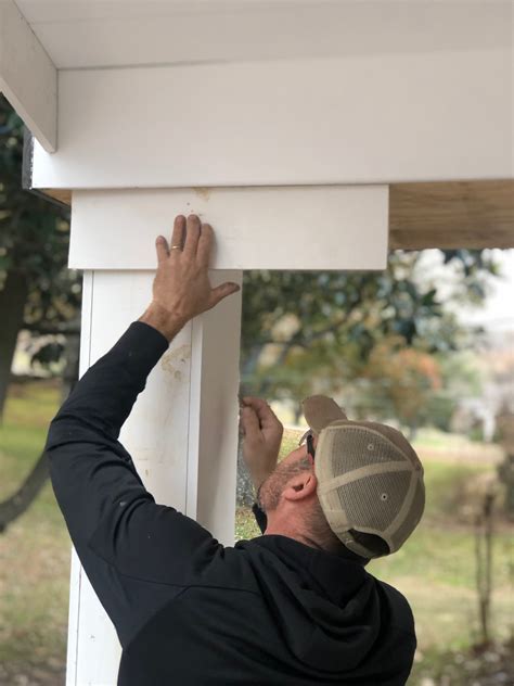 How to Build Front Porch Columns - Beneath My Heart