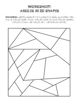 Angles in 2D Shapes by Miss Macarena | TPT