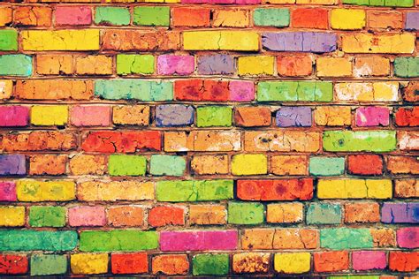 Innovation Ideas Color Brick Wall Magnificent Colors - Color Brick ...