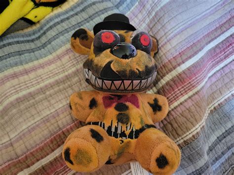 custom nightmare Fredbear plush I mad3 : fivenightsatfreddys