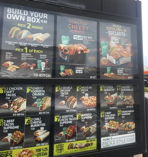 Current Taco Bell Canada drive thru menu board : r/tacobell