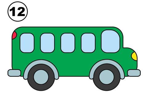 How to Draw a Bus in 12 Easy Steps - VerbNow