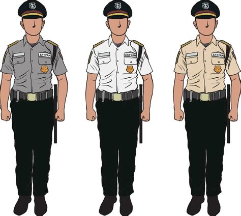 illustration of security in Indonesia. known as Satpam 34130478 Vector Art at Vecteezy