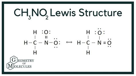 CH3NO2 Lewis Structure (Nitromethane) - YouTube