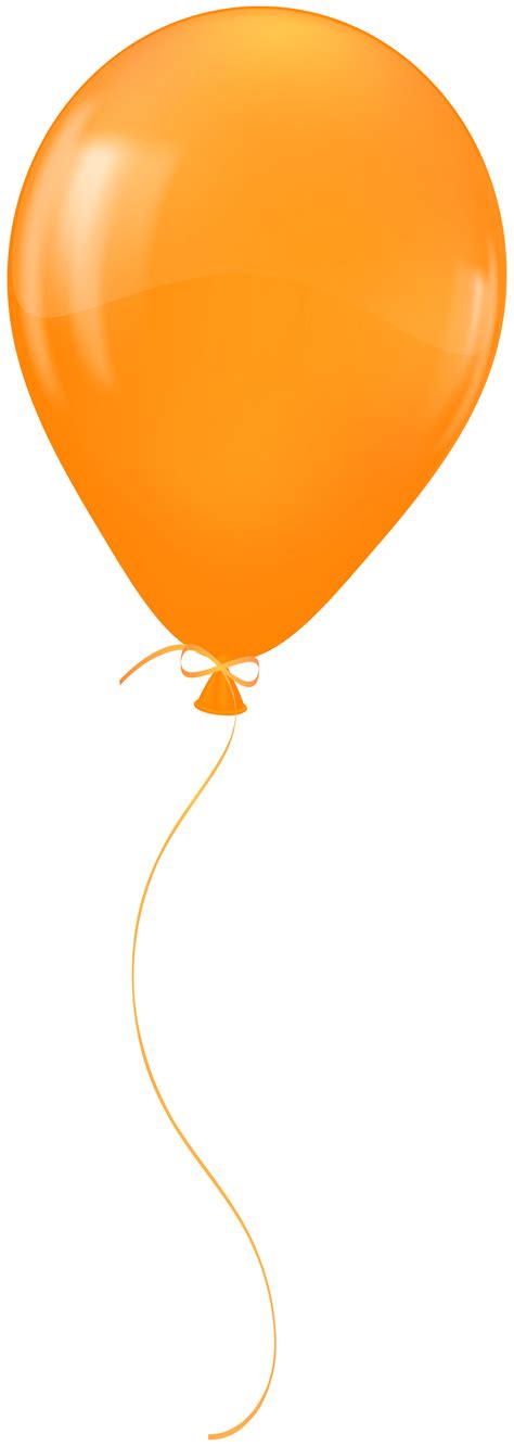 Balloon Orange PNG Clipart | Gallery Yopriceville - High-Quality Free ...