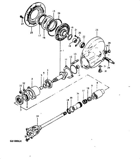 Suzuki GS1000GT (XT) T 1996 1996 PROPELLER SHAFT - FINAL DRIVE GEAR supplied next day (UK only ...