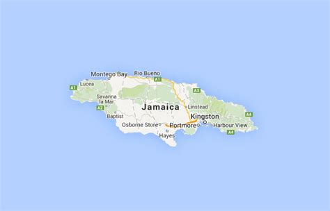 ﻿Mapa de Jamaica﻿, donde está, queda, país, encuentra, localización, situación, ubicación ...