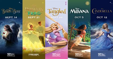 5 Disney Princess Films are Returning to AMC Theatres this Fall