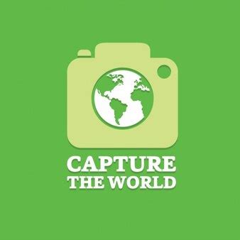 Free Vector | Green background about travel and photography